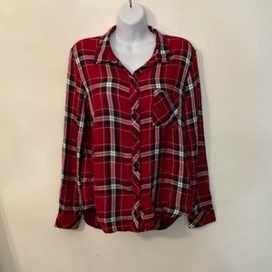 Rails Hunter Cranberry Ink button down shirt size medium